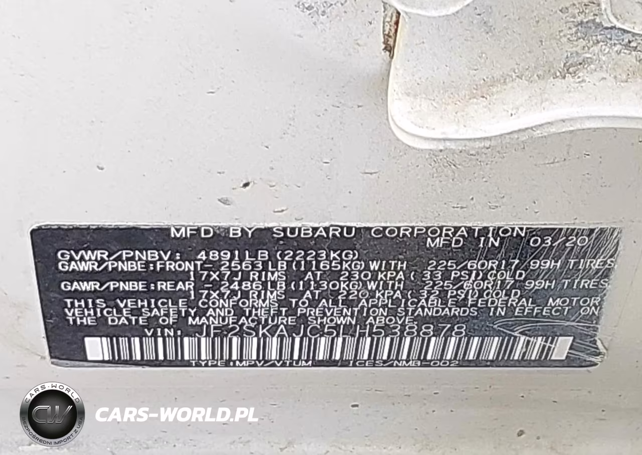 2020 Subaru Forester Premium VIN:JF2SKAJC5LH538878 - 9