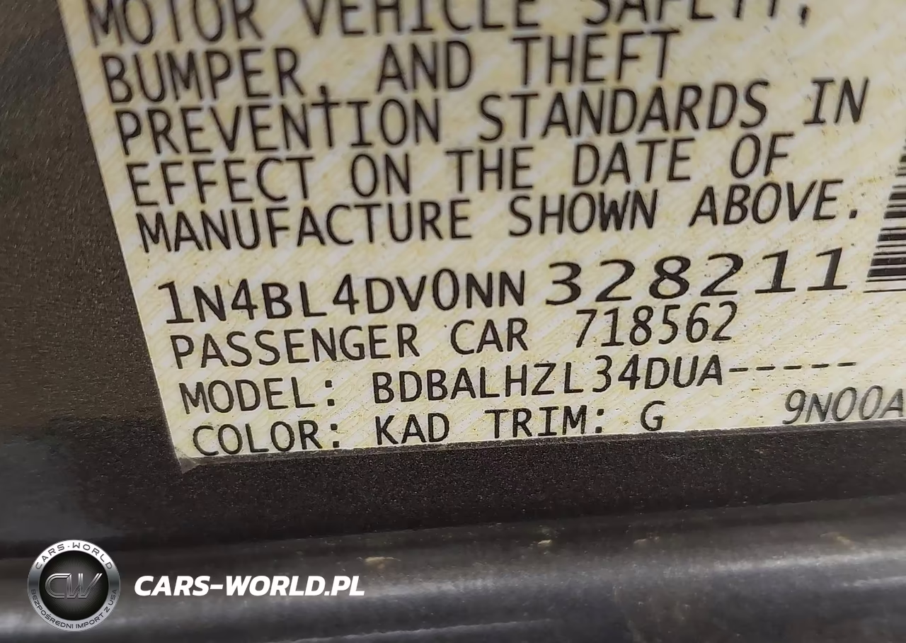 2022 Nissan Altima Sv Fwd VIN:1N4BL4DV0NN328211 - 9