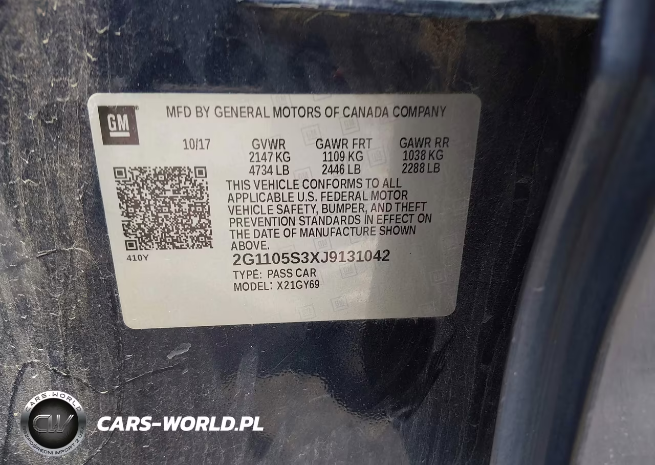 2018 Chevrolet Impala 1Lt VIN:2G1105S3XJ9131042 - 9