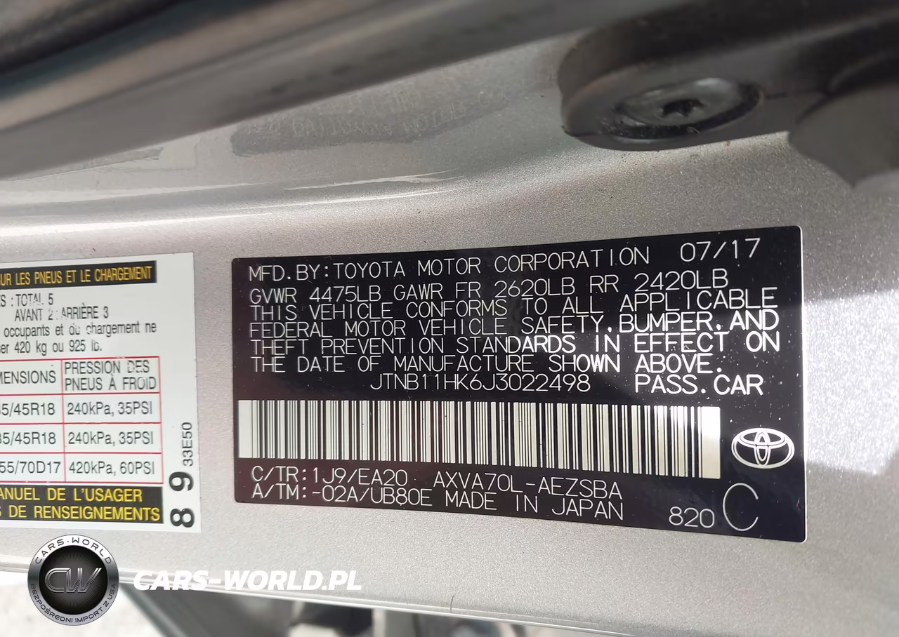 2018 Toyota Camry Se VIN:JTNB11HK6J3022498 - 9