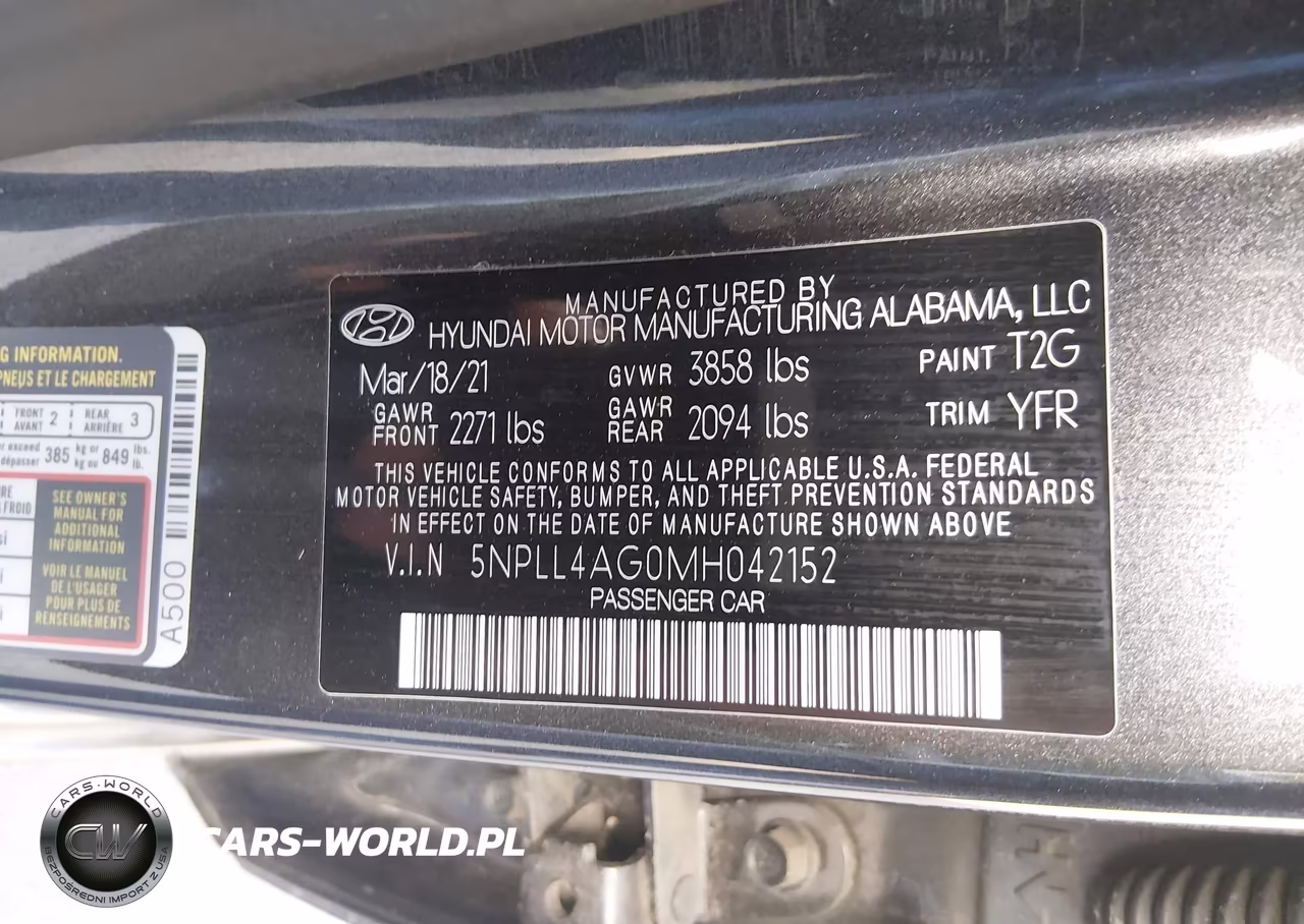 2021 Hyundai Elantra Se VIN:5NPLL4AG0MH042152 - 9