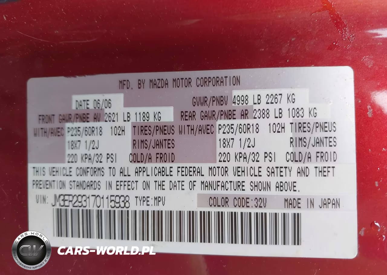 2007 Mazda Cx-7 Grand Touring VIN:JM3ER293170115938 - 9