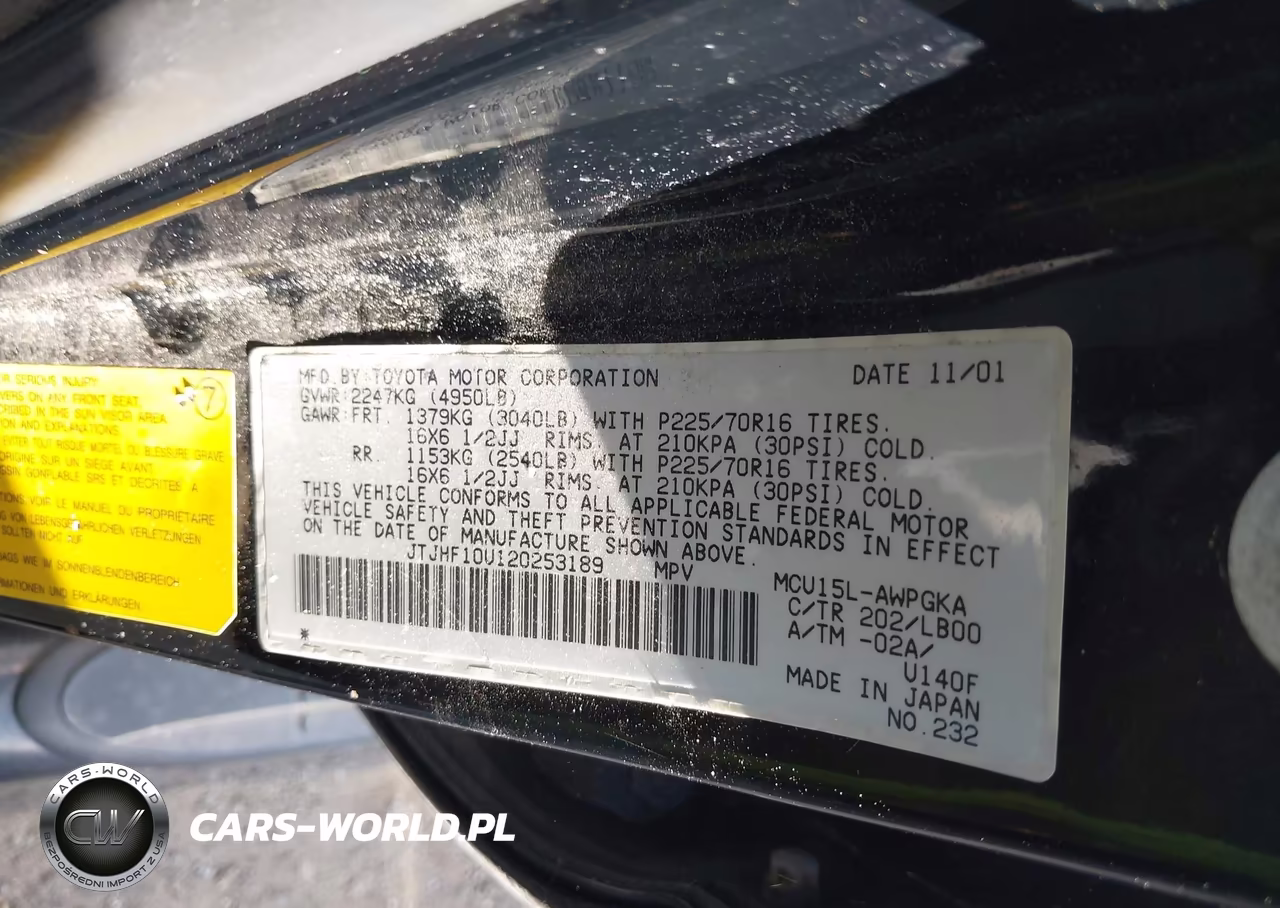 2002 Lexus Rx 300 VIN:JTJHF10U120253189 - 9