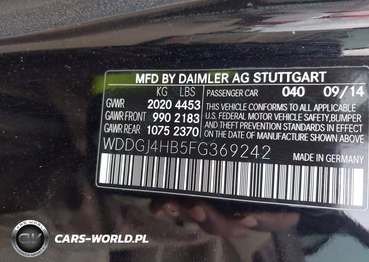 2015 Mercedes-Benz C 250 VIN:WDDGJ4HB5FG369242 - 9