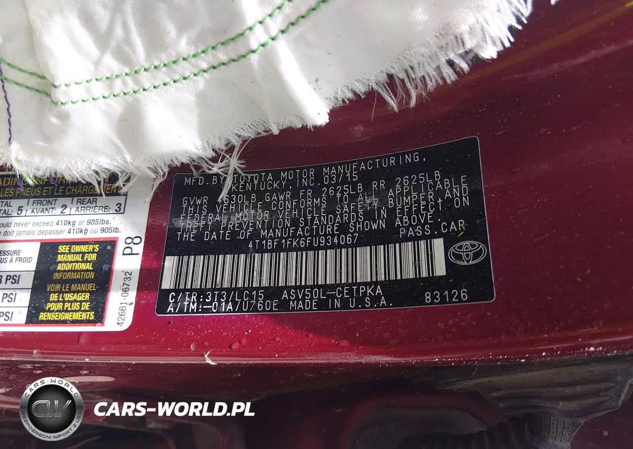 2015 Toyota Camry Xse VIN:4T1BF1FK6FU934067 - 9
