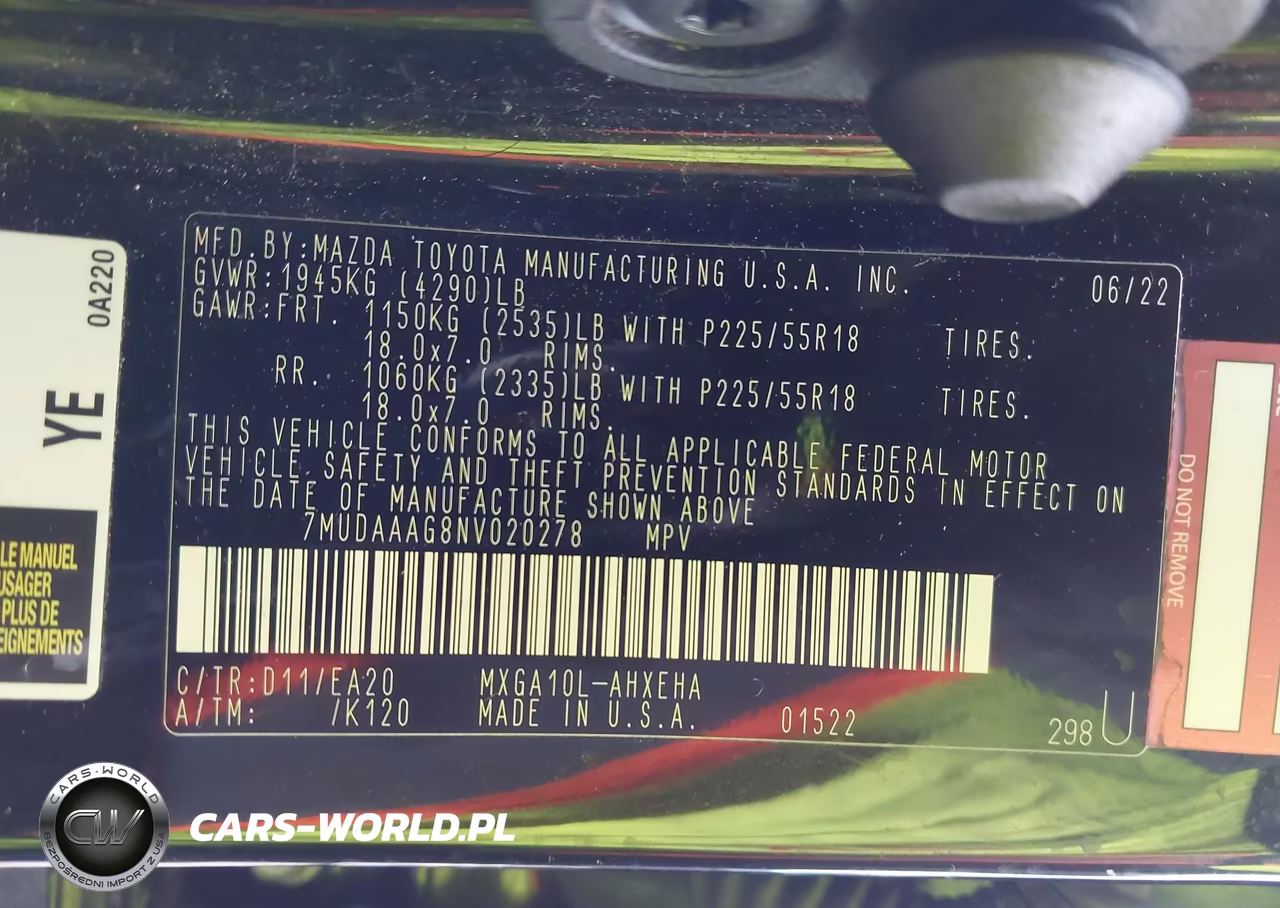 2022 Toyota Corolla Cross Xle VIN:7MUDAAAG8NV020278 - 9