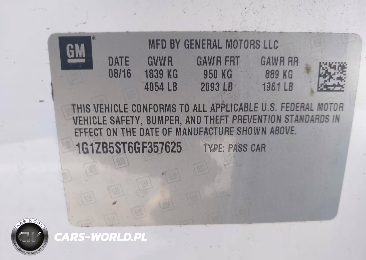 2016 Chevrolet Malibu Ls VIN:1G1ZB5ST6GF357625 - 9