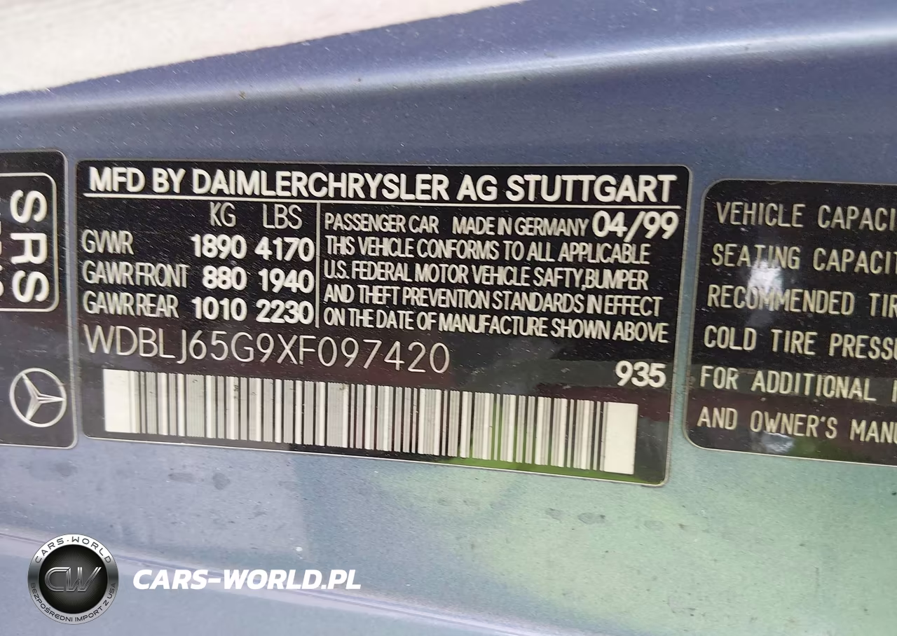1999 Mercedes-Benz Clk 320 VIN:WDBLJ65G9XF097420 - 9