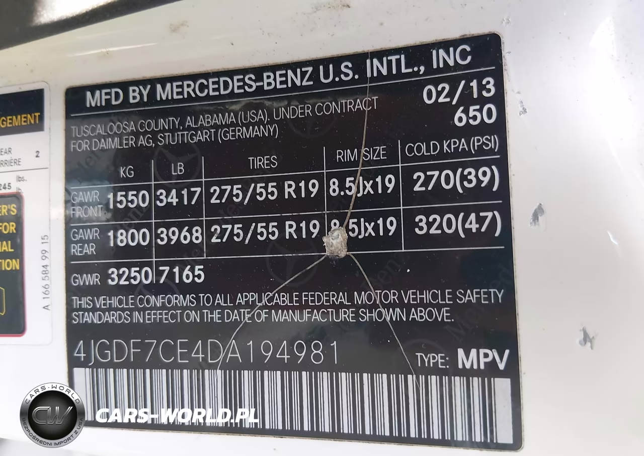 2013 Mercedes-Benz Gl 450 4Matic VIN:4JGDF7CE4DA194981 - 9
