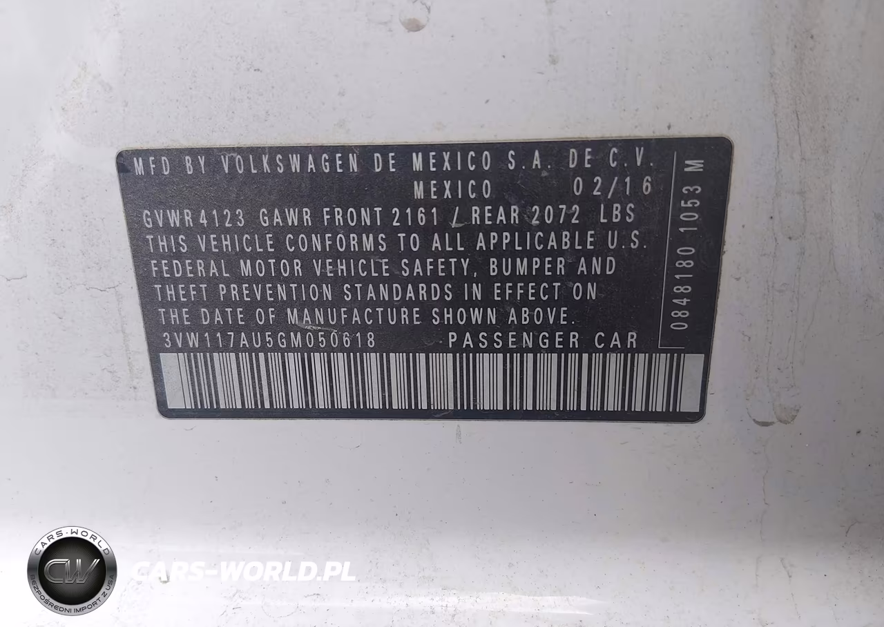 2016 Volkswagen Golf Tsi S 4-Door VIN:3VW117AU5GM050618 - 9
