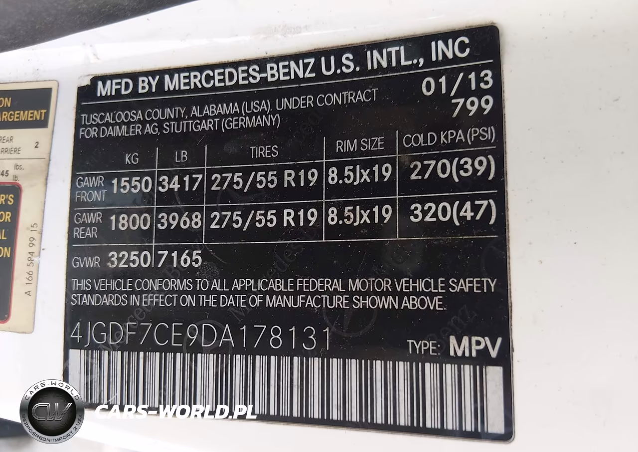2013 Mercedes-Benz Gl 450 4Matic VIN:4JGDF7CE9DA178131 - 9
