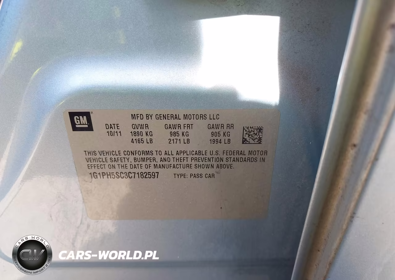2012 Chevrolet Cruze Ltz VIN:1G1PH5SC3C7182597 - 9
