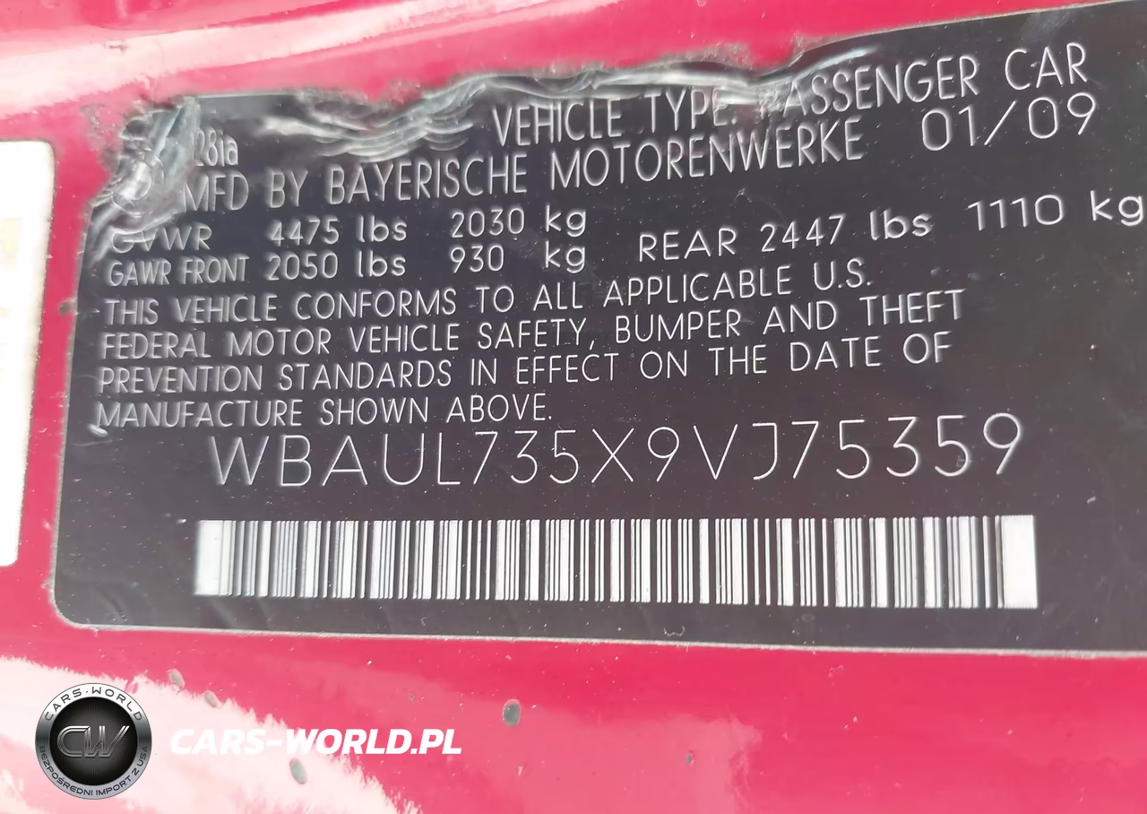 2009 BMW 128I VIN:WBAUL735X9VJ75359 - 9