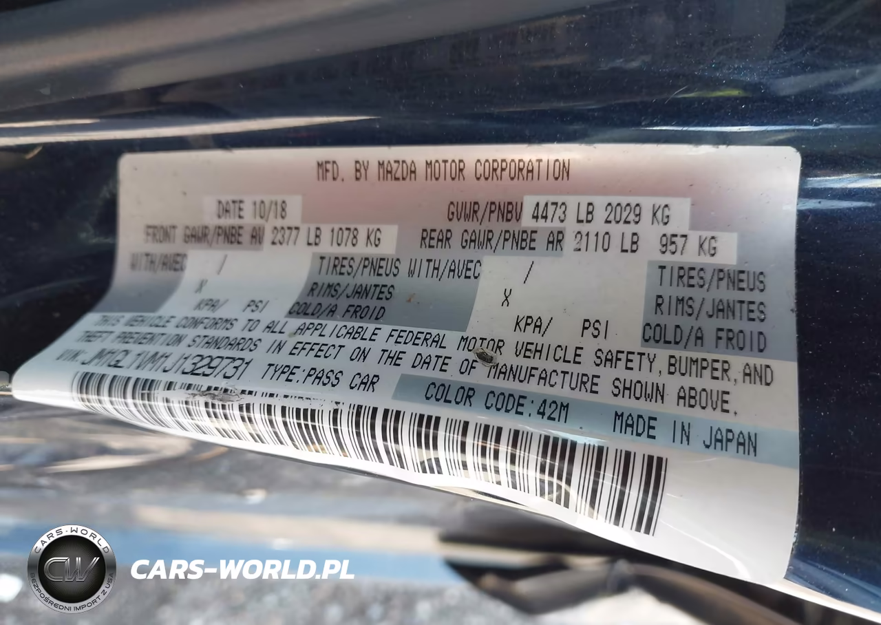 2018 Mazda Mazda6 Touring VIN:JM1GL1VM1J1329731 - 9
