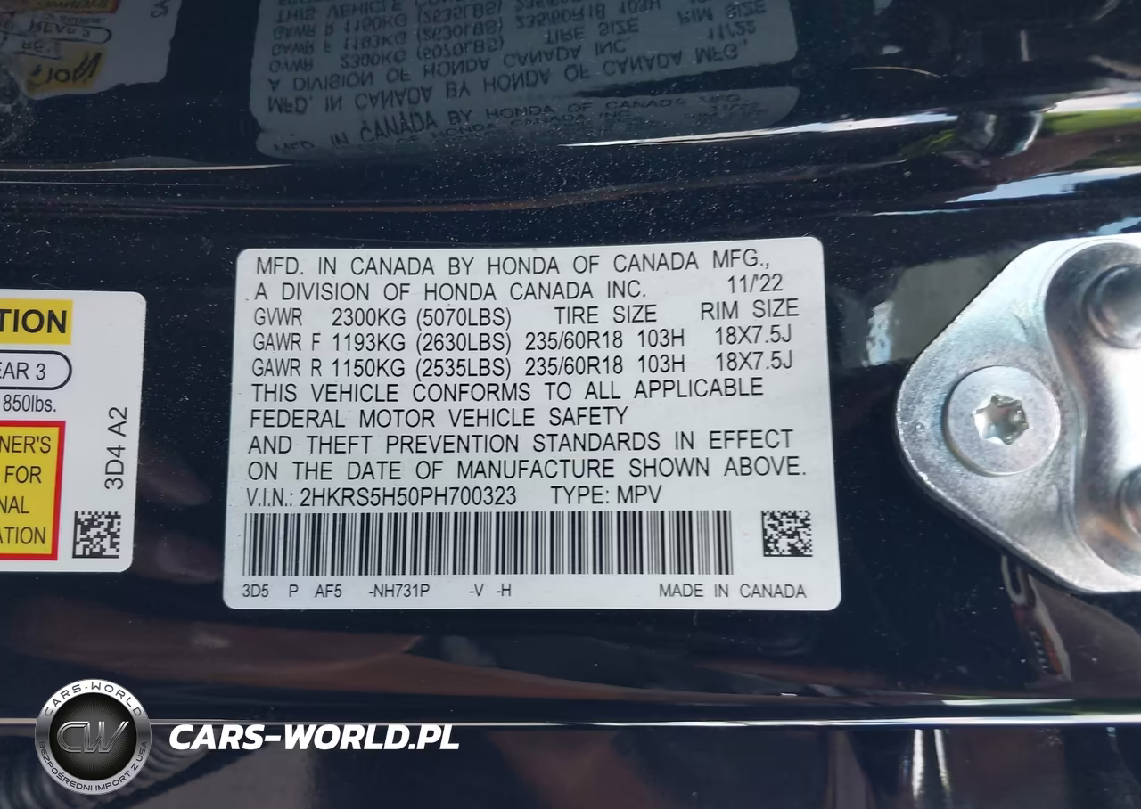 2023 Honda Cr-V Hybrid Sport VIN:2HKRS5H50PH700323 - 9