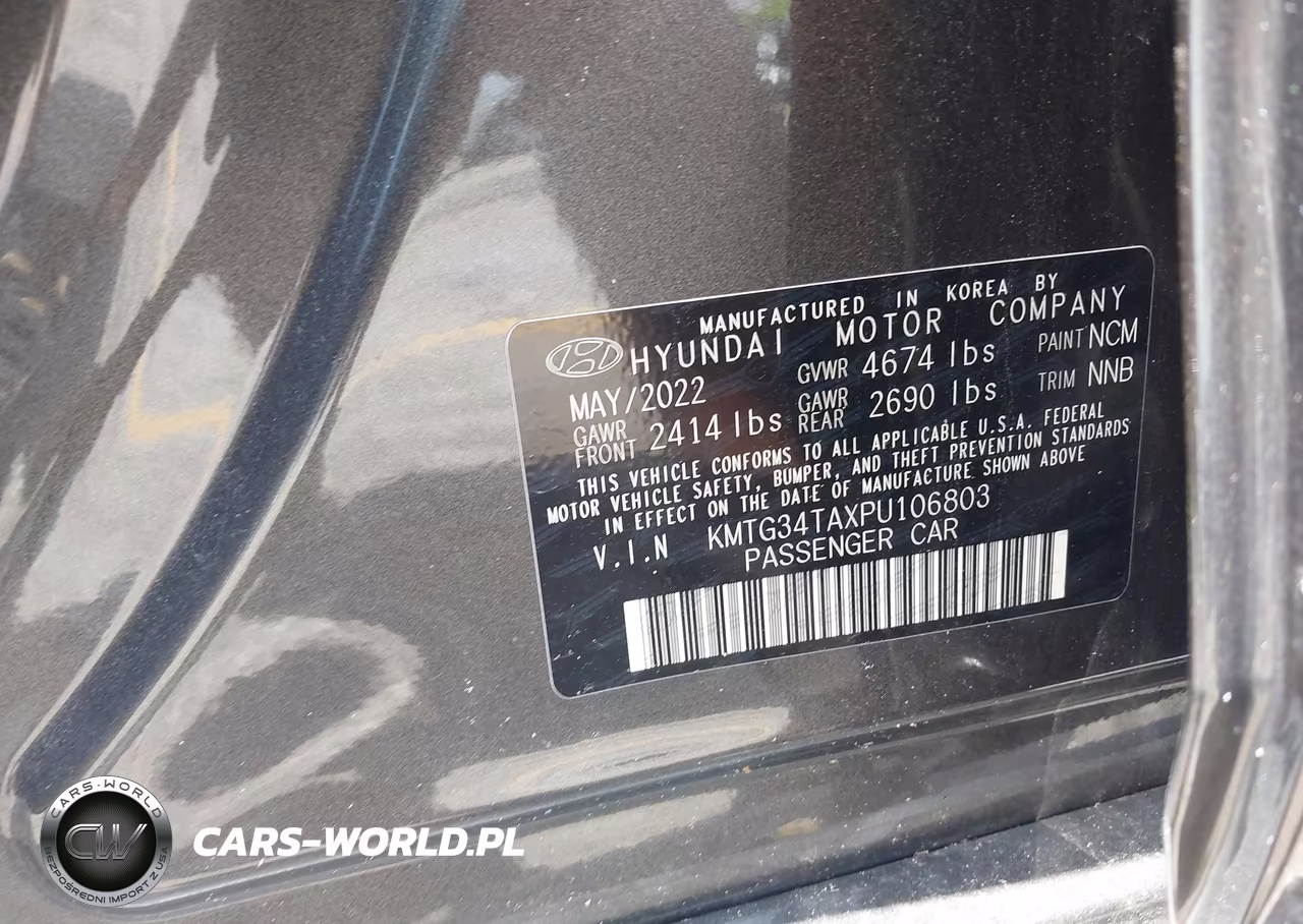 2023 Genesis G70 2.0T Rwd VIN:KMTG34TAXPU106803 - 9
