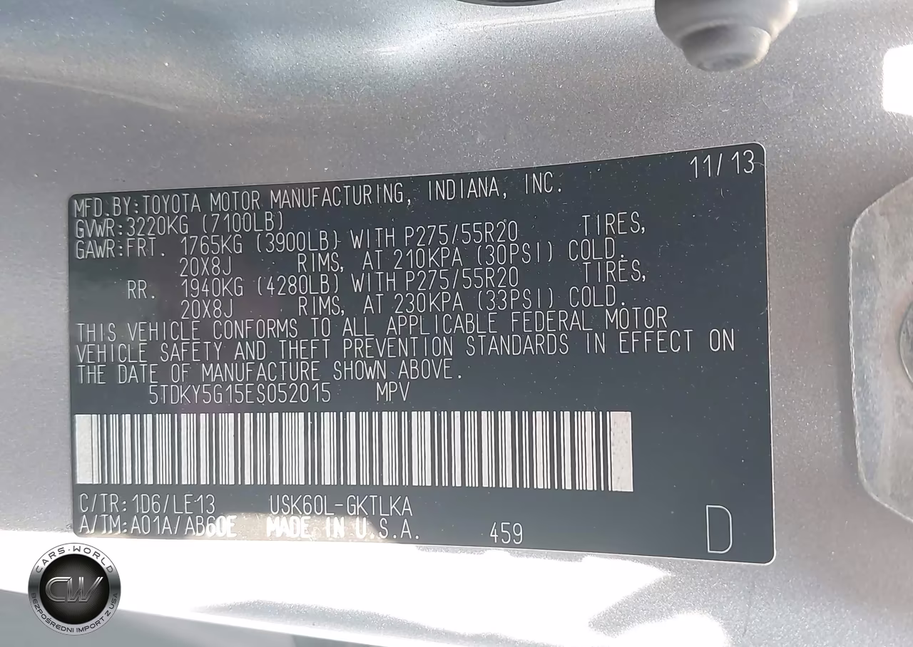 2014 Toyota Sequoia Limited 5.7L V8 VIN:5TDKY5G15ES052015 - 9