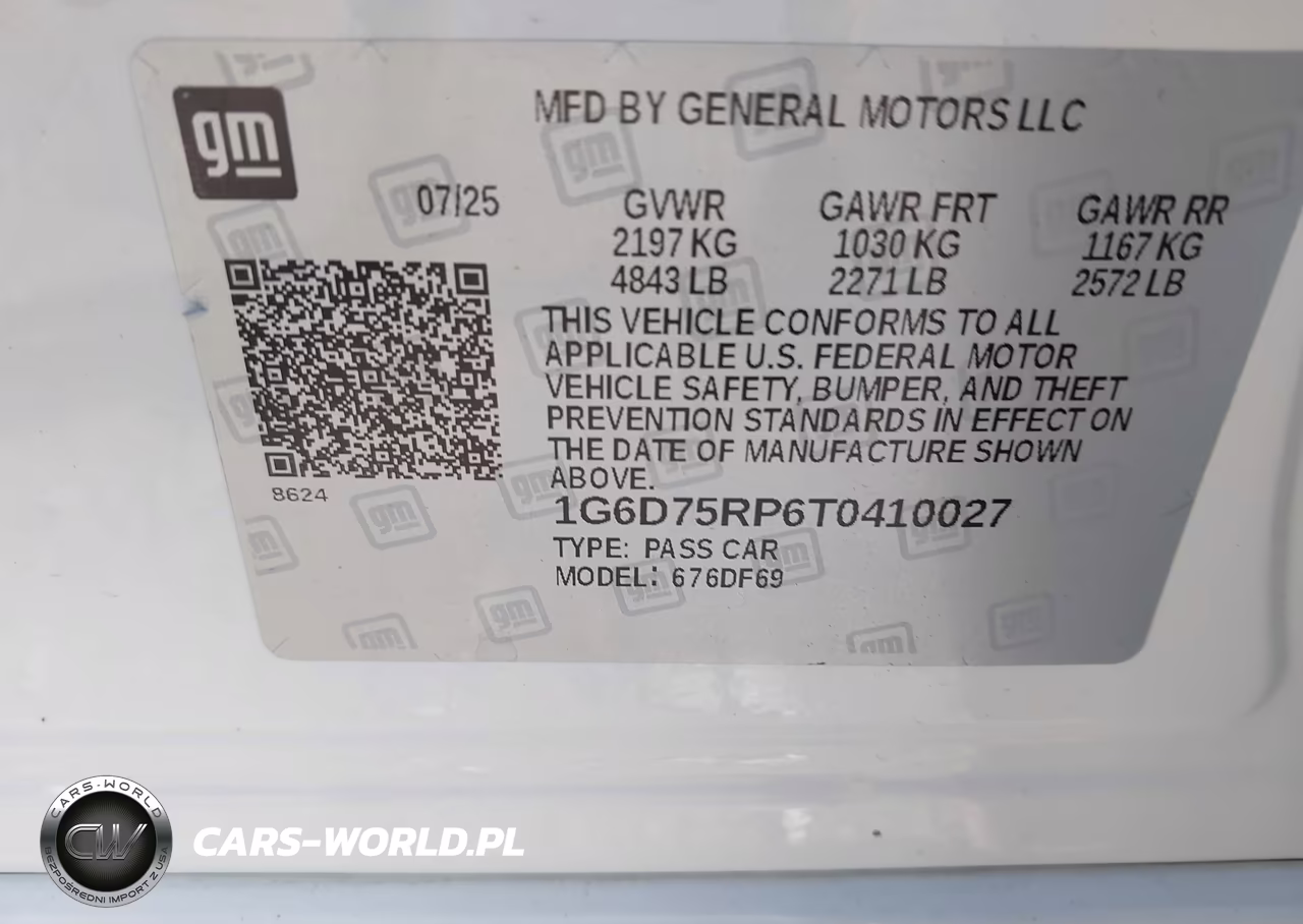 2026 Cadillac Ct4-V V-Series Blackwing Rwd VIN:1G6D75RP6T0410027 - 9