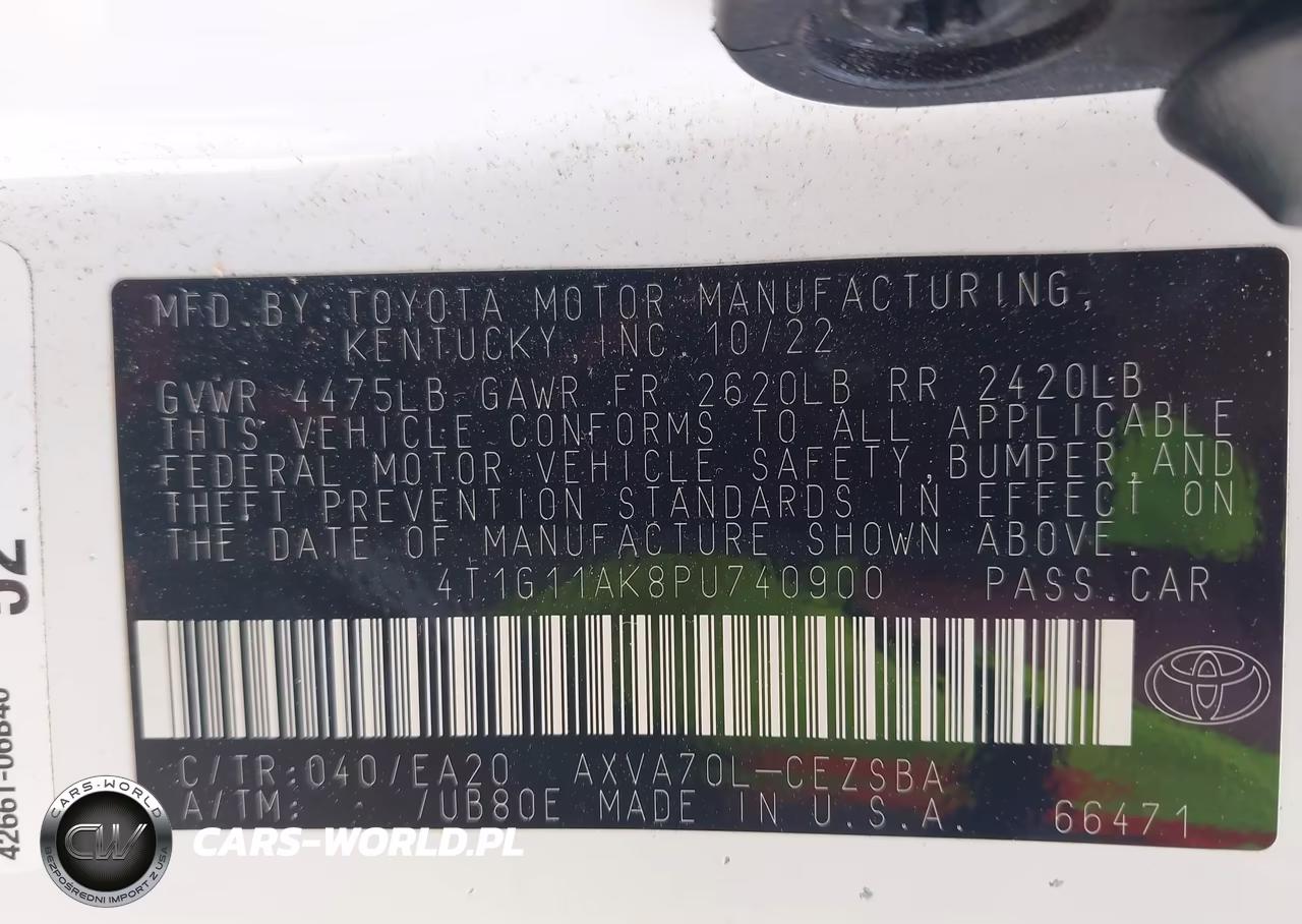 2023 Toyota Camry Se VIN:4T1G11AK8PU740900 - 9