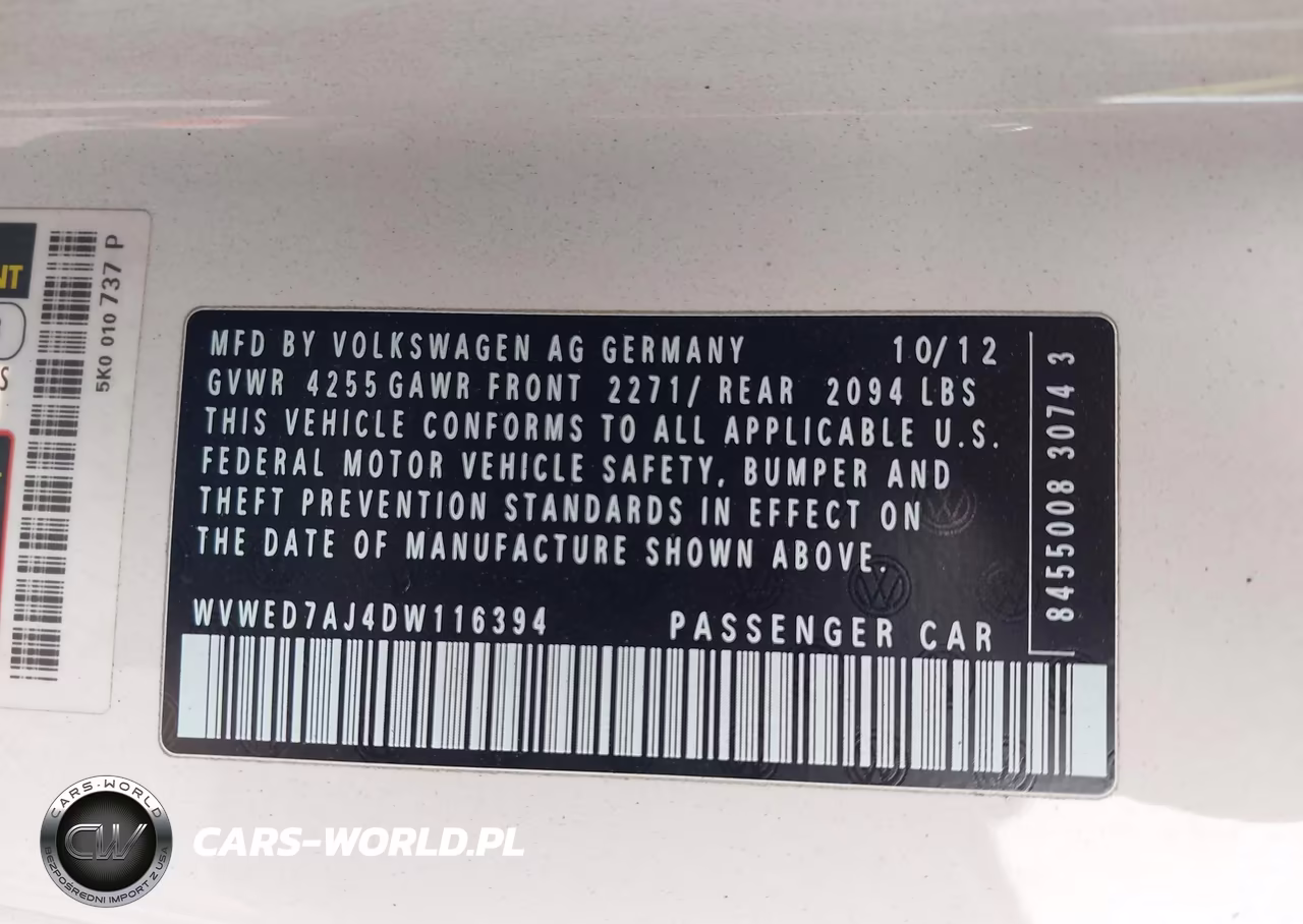2013 Volkswagen Gti 2-Door VIN:WVWED7AJ4DW116394 - 9