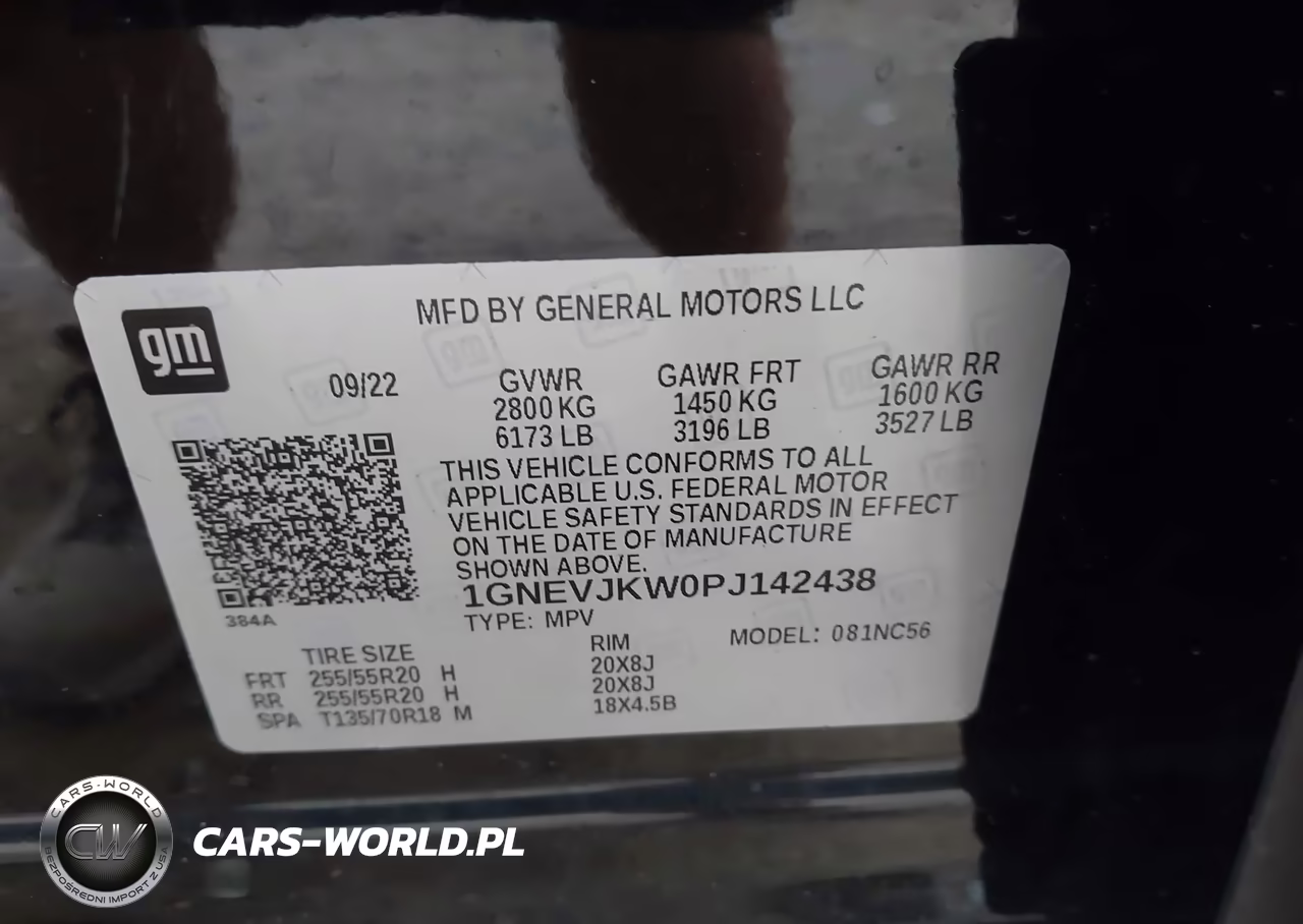 2023 Chevrolet Traverse Awd Rs VIN:1GNEVJKW0PJ142438 - 9
