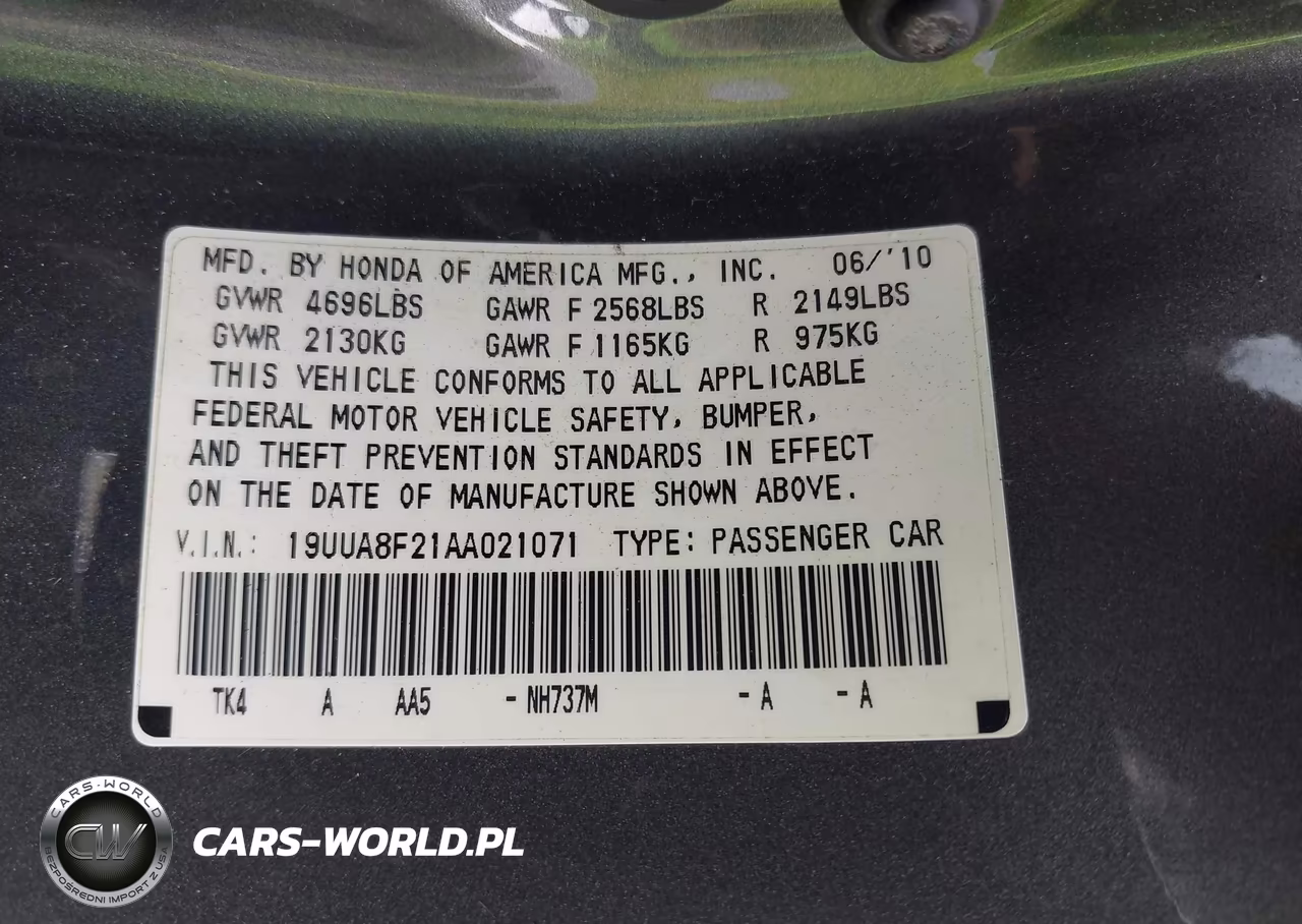 2010 Acura Tl 3.5 VIN:19UUA8F21AA021071 - 9