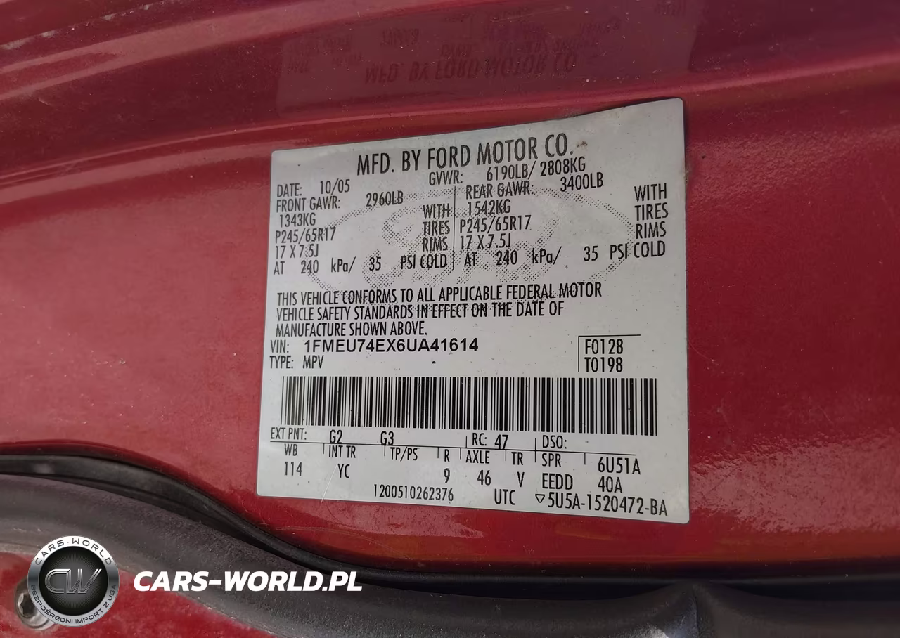 2006 Ford Explorer Eddie Bauer VIN:1FMEU74EX6UA41614 - 9