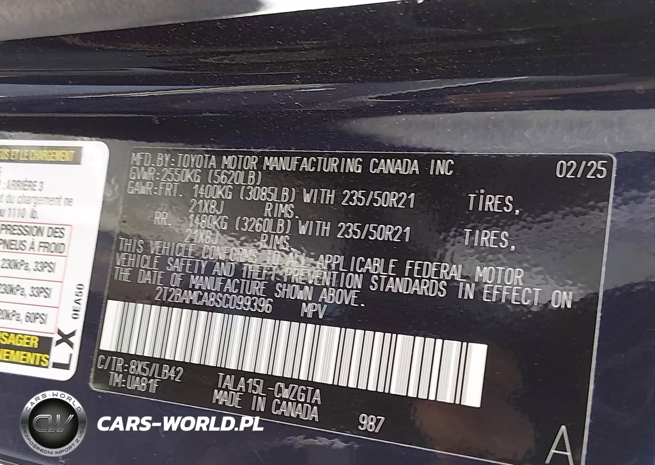 2025 Lexus Rx 350 Premium Plus VIN:2T2BAMCA8SC099396 - 9