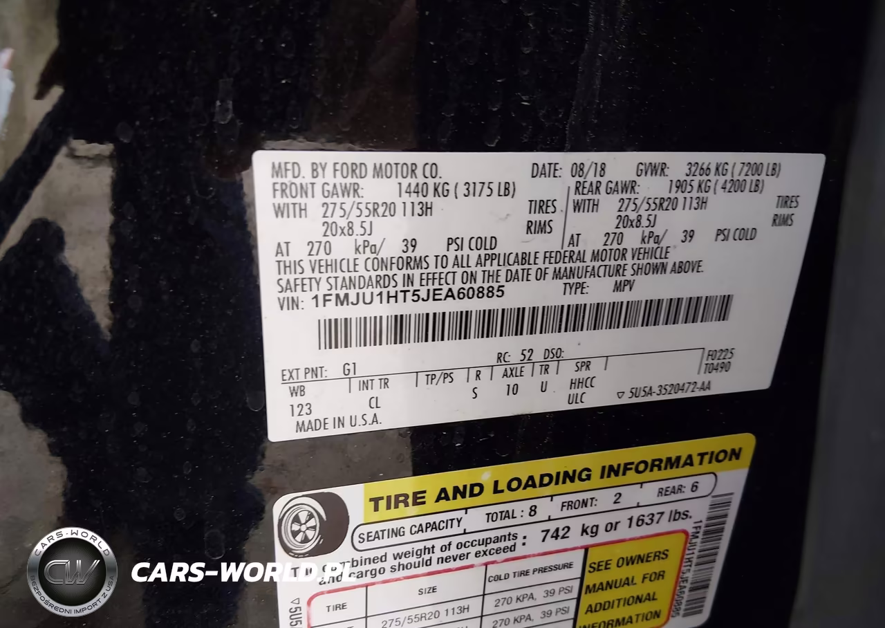 2018 Ford Expedition Xlt VIN:1FMJU1HT5JEA60885 - 9