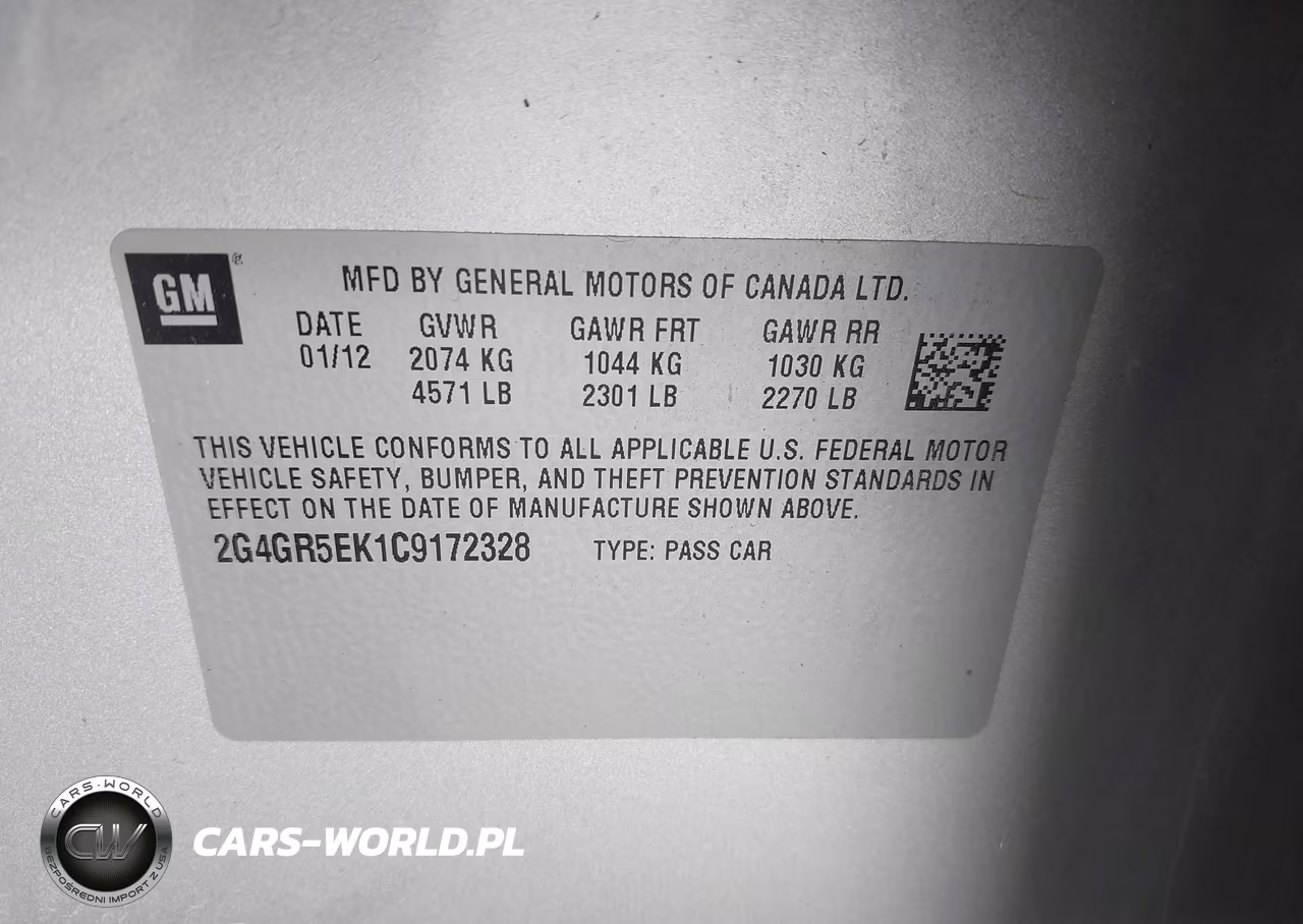 2012 Buick Regal VIN:2G4GR5EK1C9172328 - 9