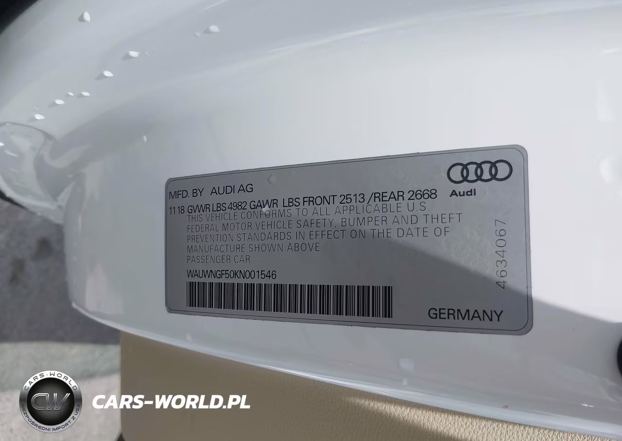 2019 Audi A5 45 Premium VIN:WAUWNGF50KN001546 - 9