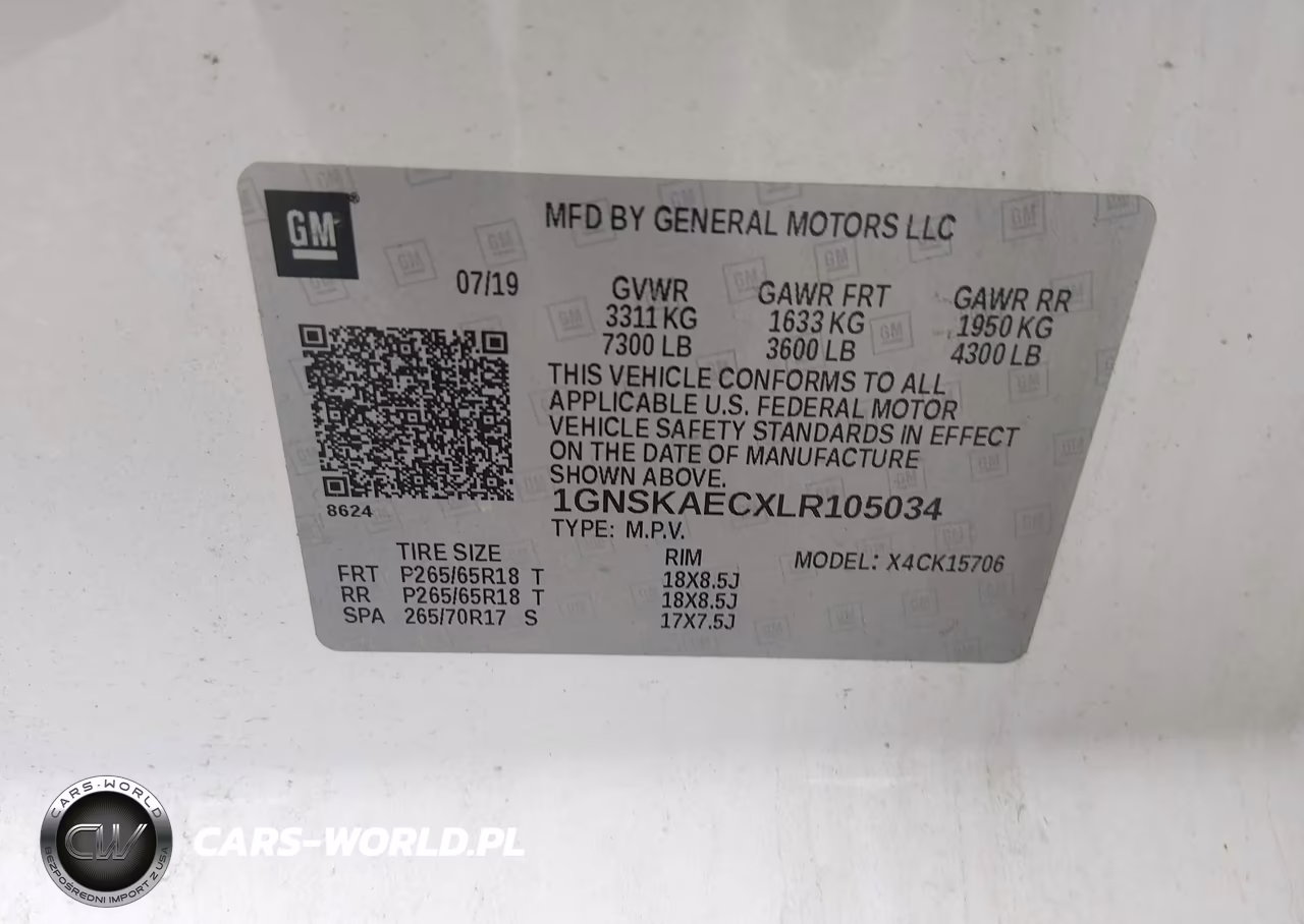 2020 Chevrolet Tahoe 4Wd Ls VIN:1GNSKAECXLR105034 - 9