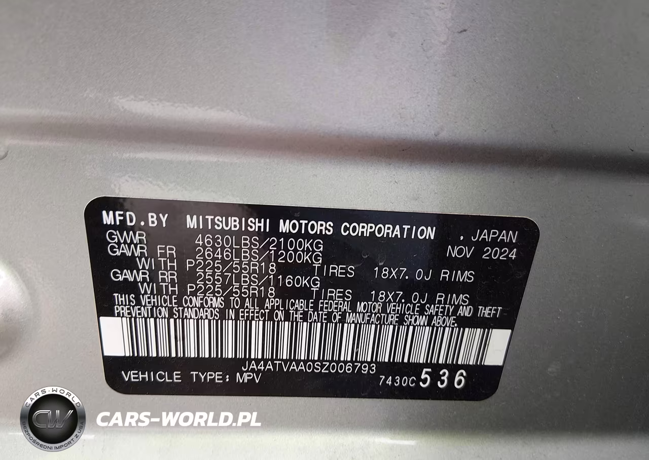 2025 Mitsubishi Eclipse Cross Le S-Awc-Ralliart S-Awc VIN:JA4ATVAA0SZ006793 - 9