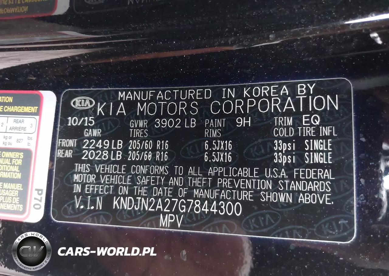 2016 Kia Soul VIN:KNDJN2A27G7844300 - 9
