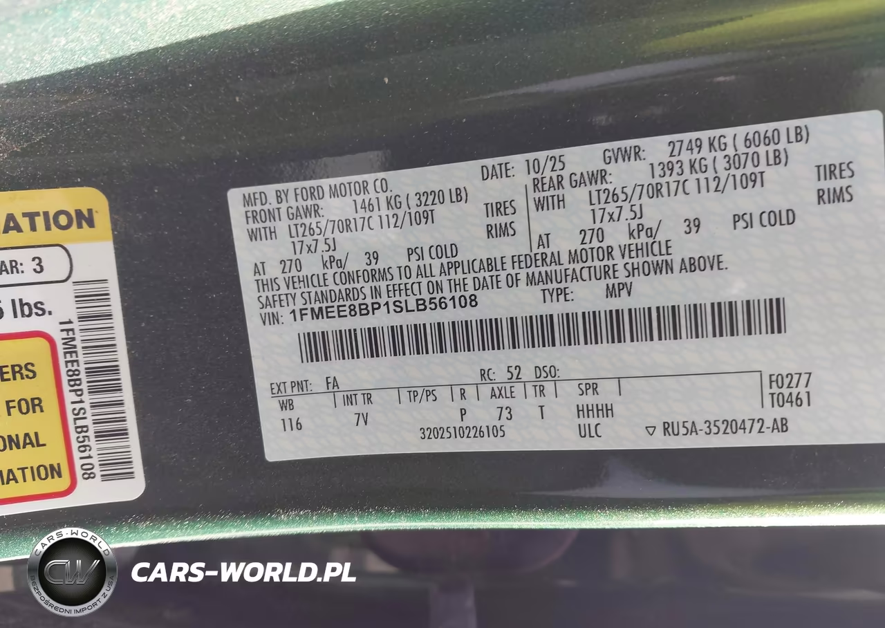 2025 Ford Bronco Outer Banks VIN:1FMEE8BP1SLB56108 - 9