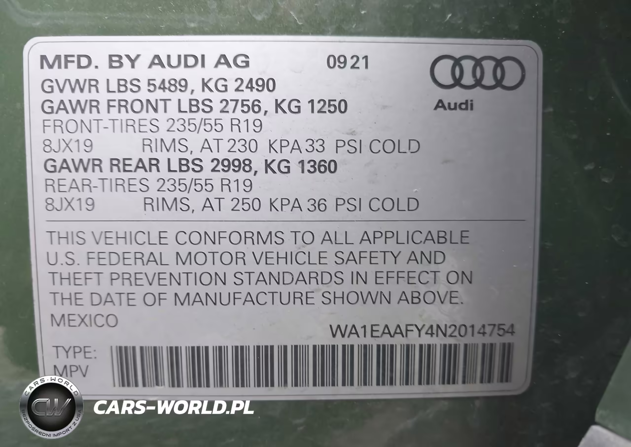 2022 Audi Q5 Premium Plus 45 Tfsi S Line Quattro S Tronic VIN:WA1EAAFY4N2014754 - 9