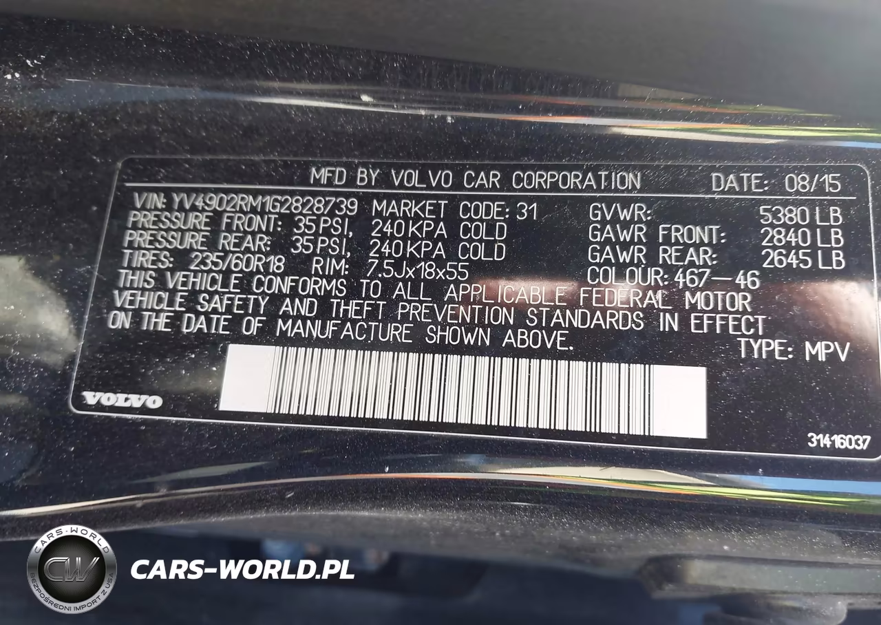 2016 Volvo Xc60 T6 Platinum VIN:YV4902RM1G2828739 - 9