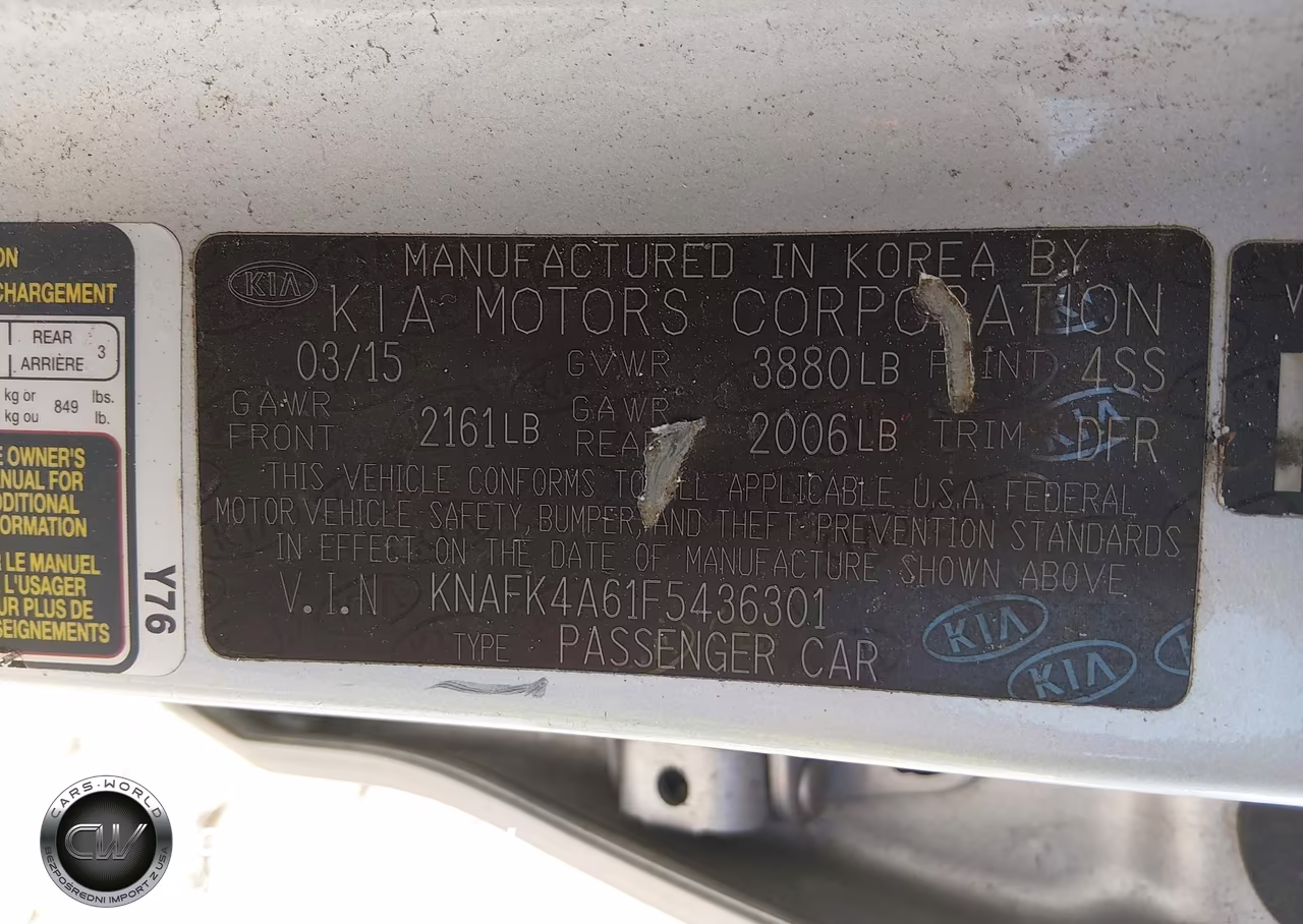 2015 Kia Forte Lx VIN:KNAFK4A61F5436301 - 9