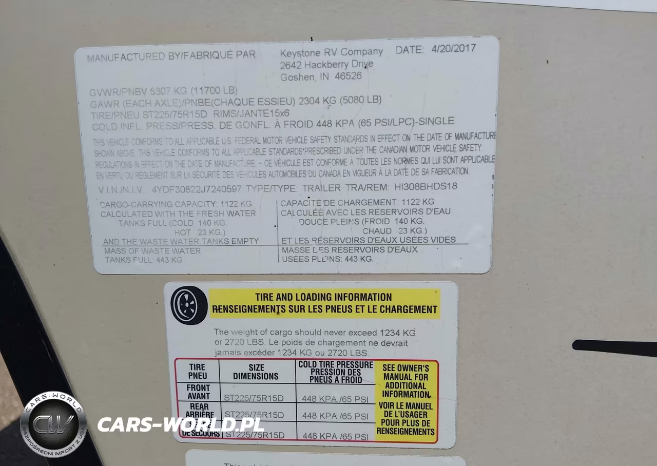 2018 Keystone Other VIN:4YDF30822J7240597 - 9
