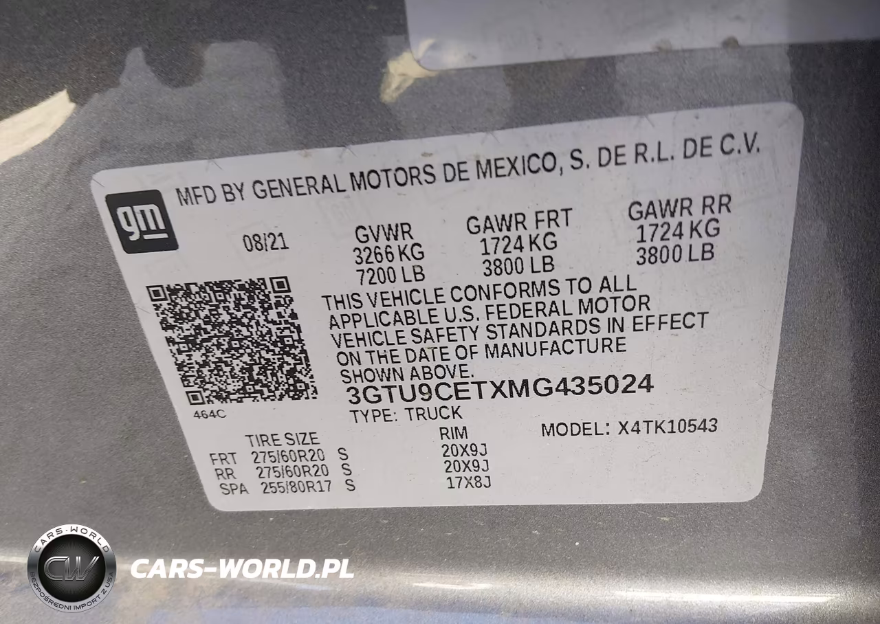 2021 GMC Sierra 1500 4Wd Short Box Elevation VIN:3GTU9CETXMG435024 - 9