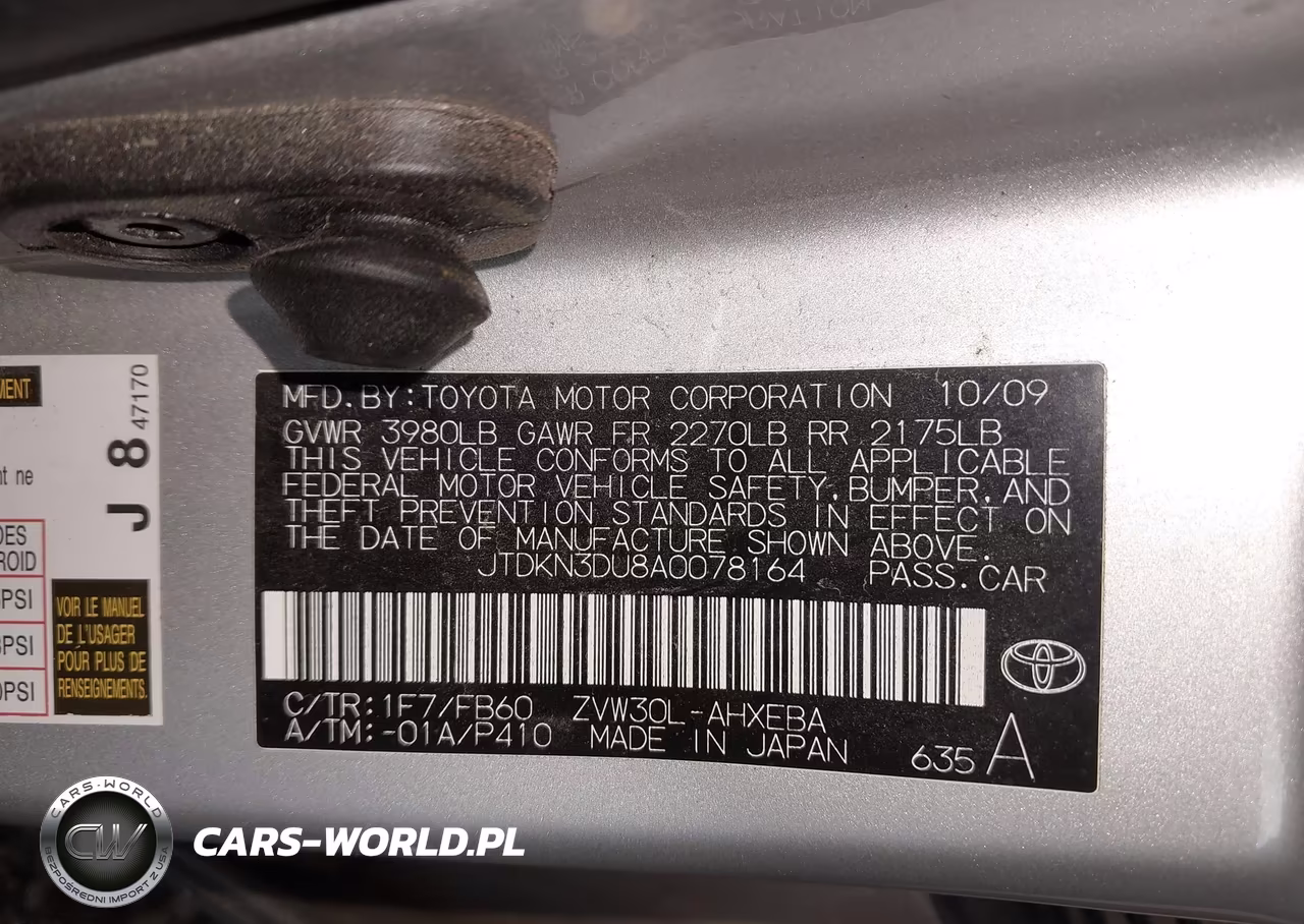 2010 Toyota Prius Iii VIN:JTDKN3DU8A0078164 - 9
