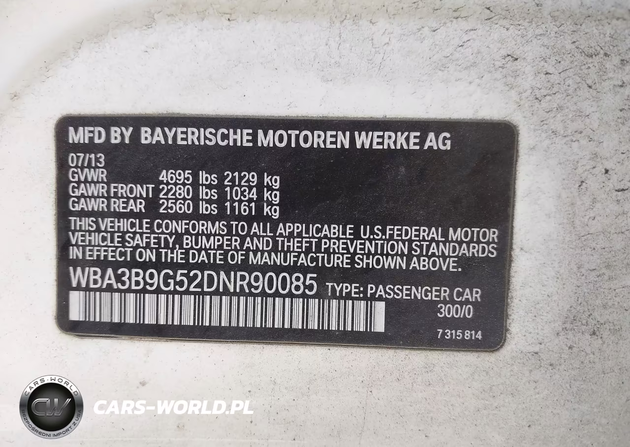 2013 BMW 335I xDrive VIN:WBA3B9G52DNR90085 - 9