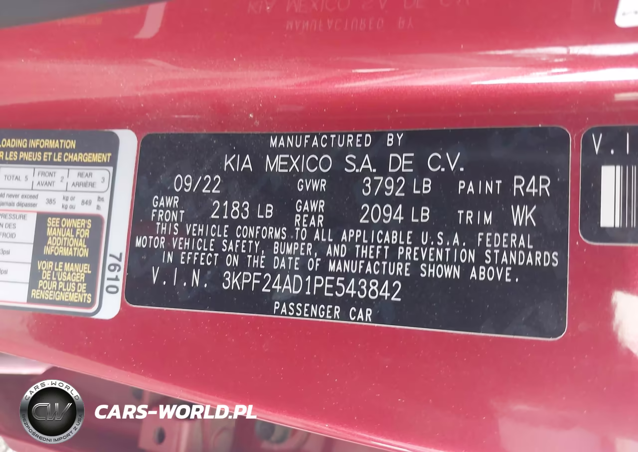 2023 Kia Forte Lxs VIN:3KPF24AD1PE543842 - 9