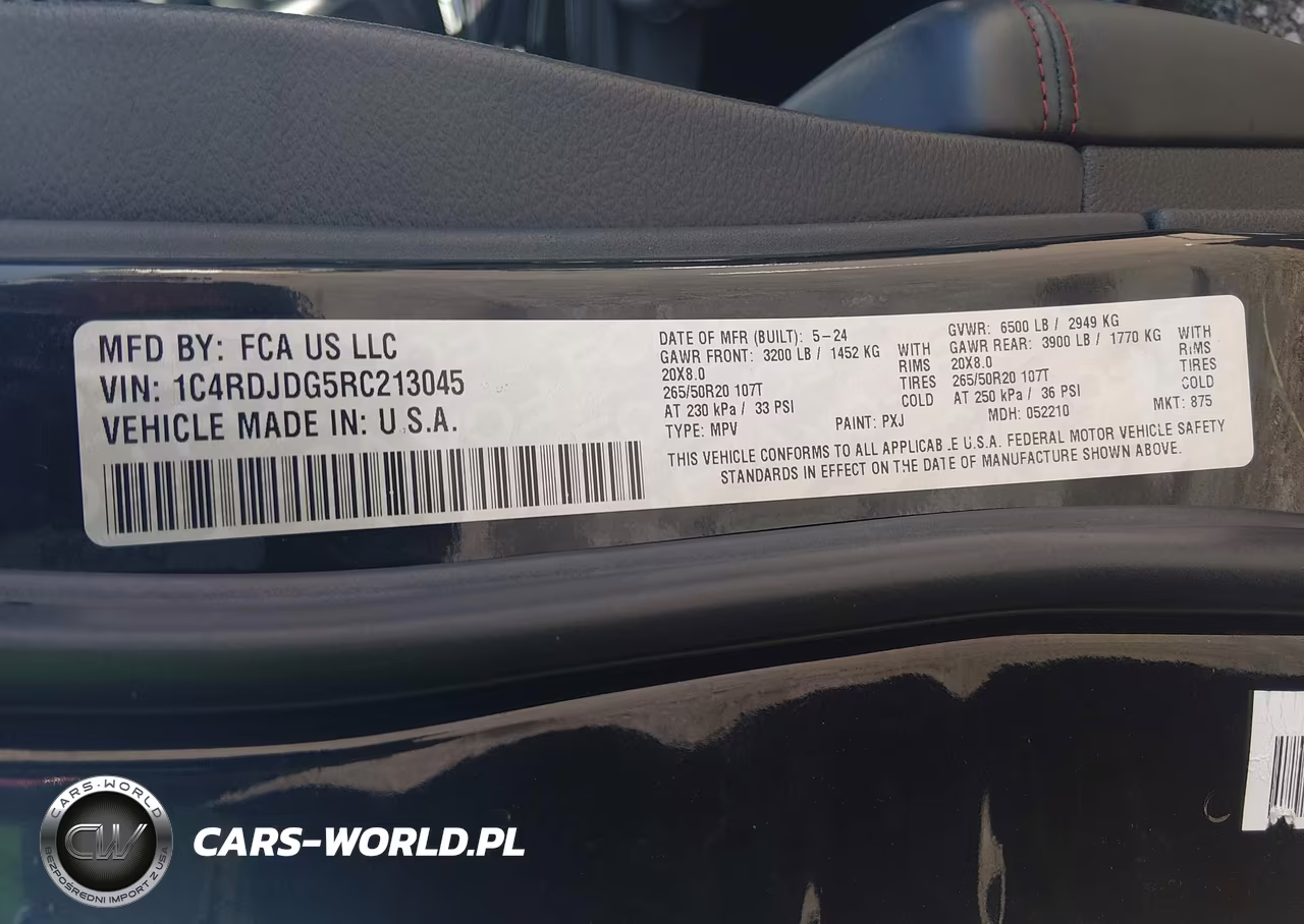 2024 Dodge Durango Gt Plus Awd VIN:1C4RDJDG5RC213045 - 9