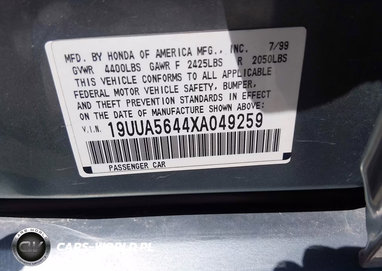 1999 Acura Tl 3.2 VIN:19UUA5644XA049259 - 9