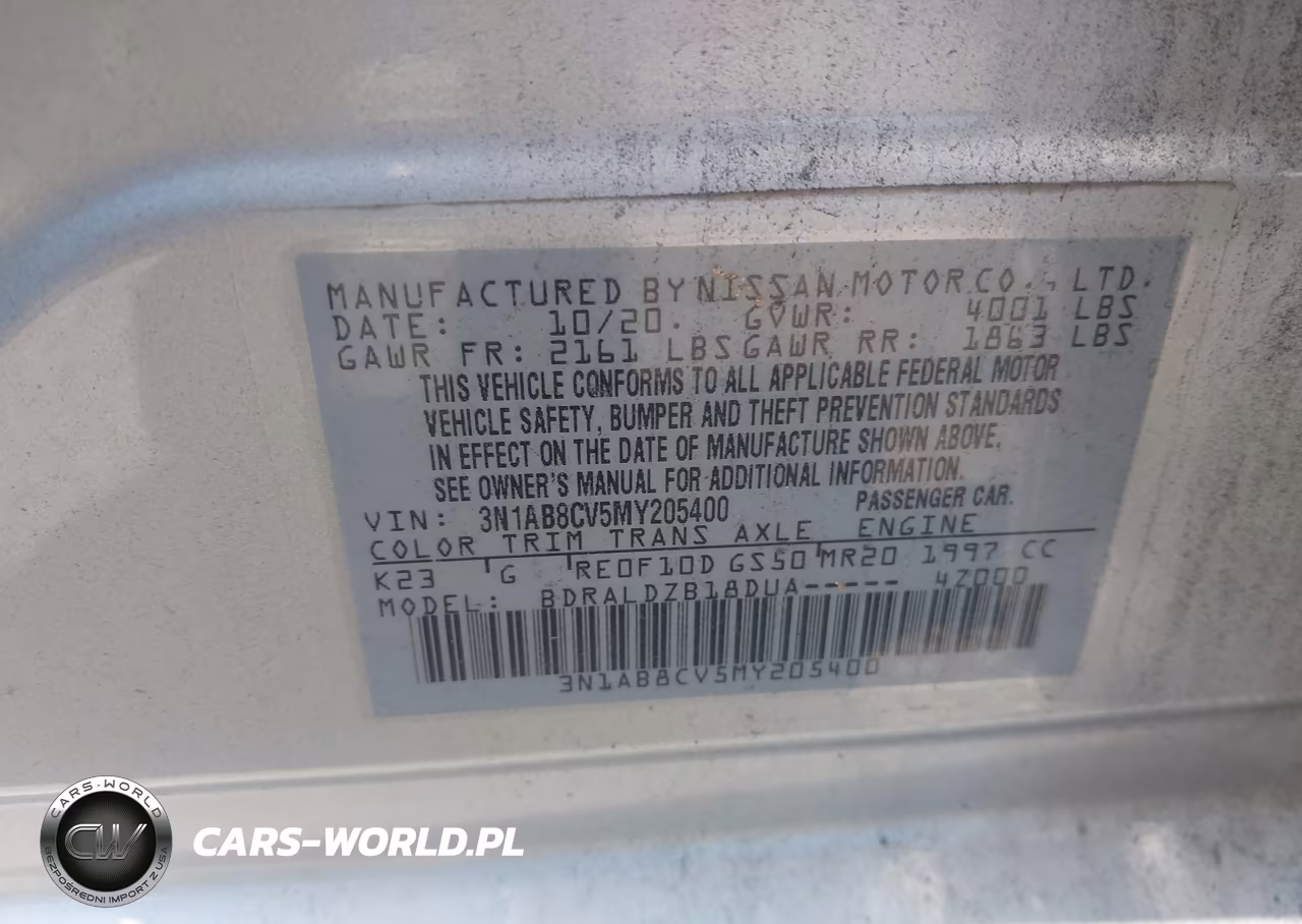 2021 Nissan Sentra Sv Xtronic Cvt VIN:3N1AB8CV5MY205400 - 9