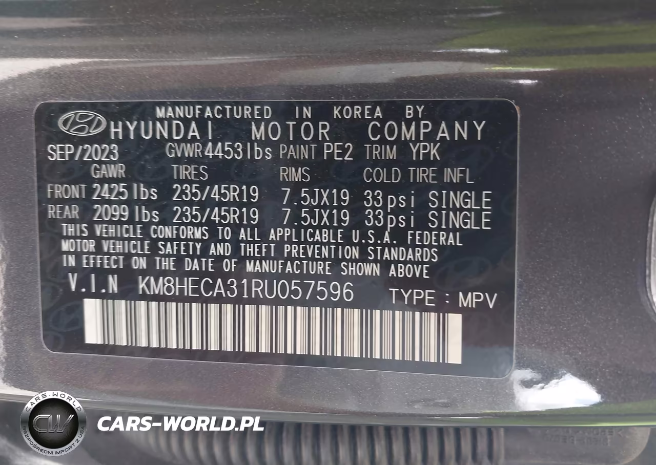 2024 Hyundai Kona Limited VIN:KM8HECA31RU057596 - 9