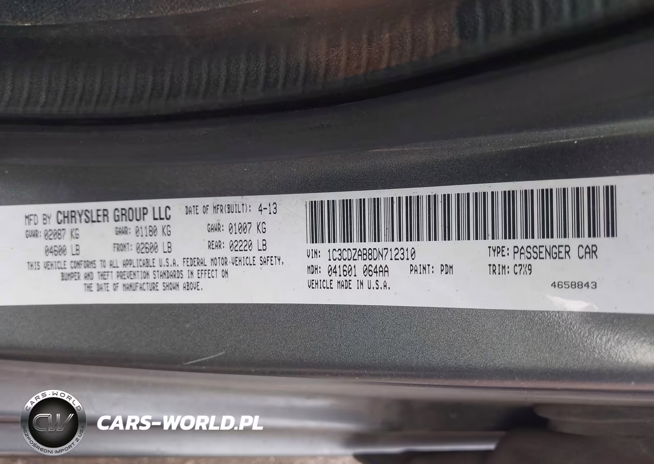 2013 Dodge Avenger Se VIN:1C3CDZAB8DN712310 - 9
