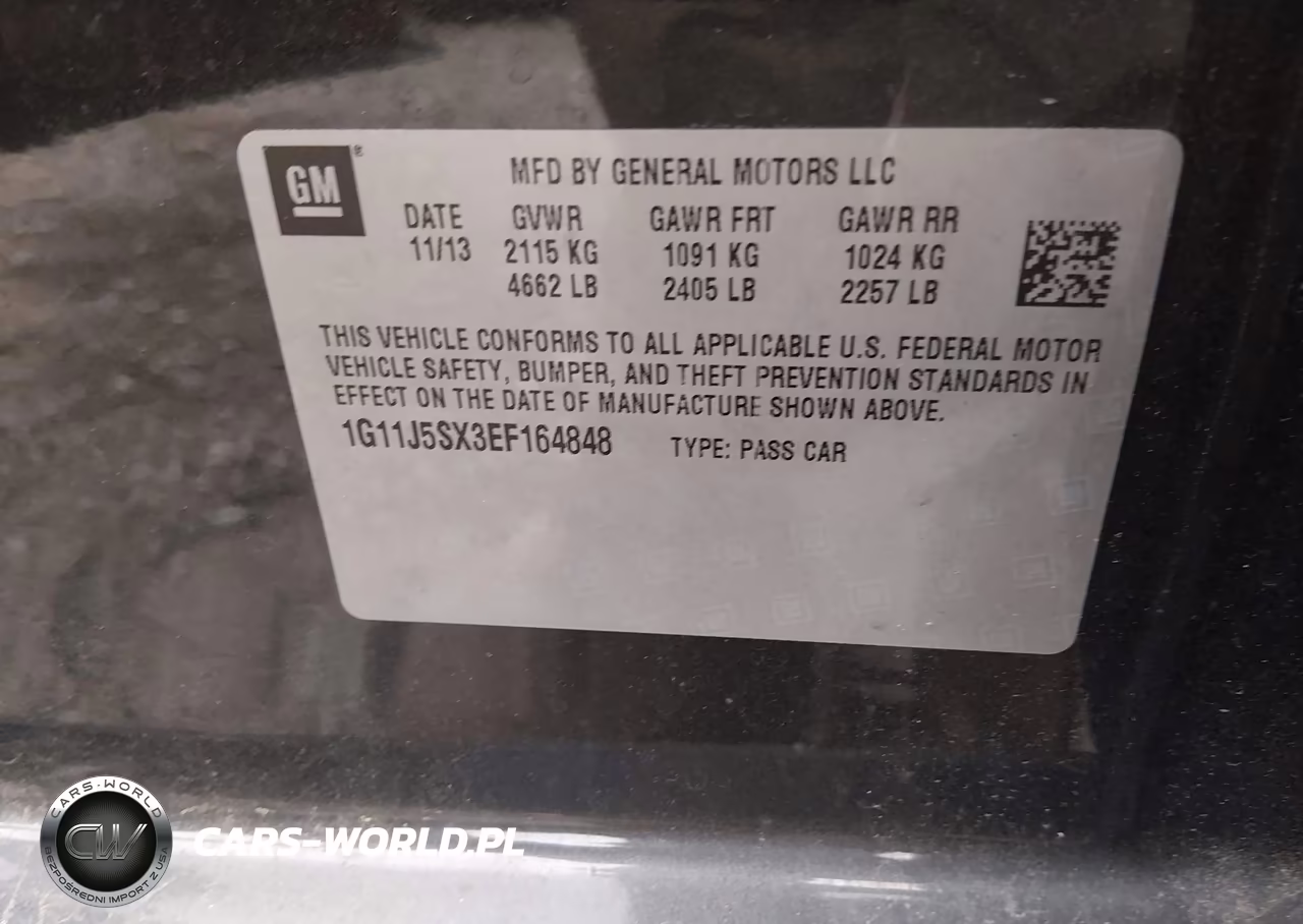 2014 Chevrolet Malibu 2Lz VIN:1G11J5SX3EF164848 - 9