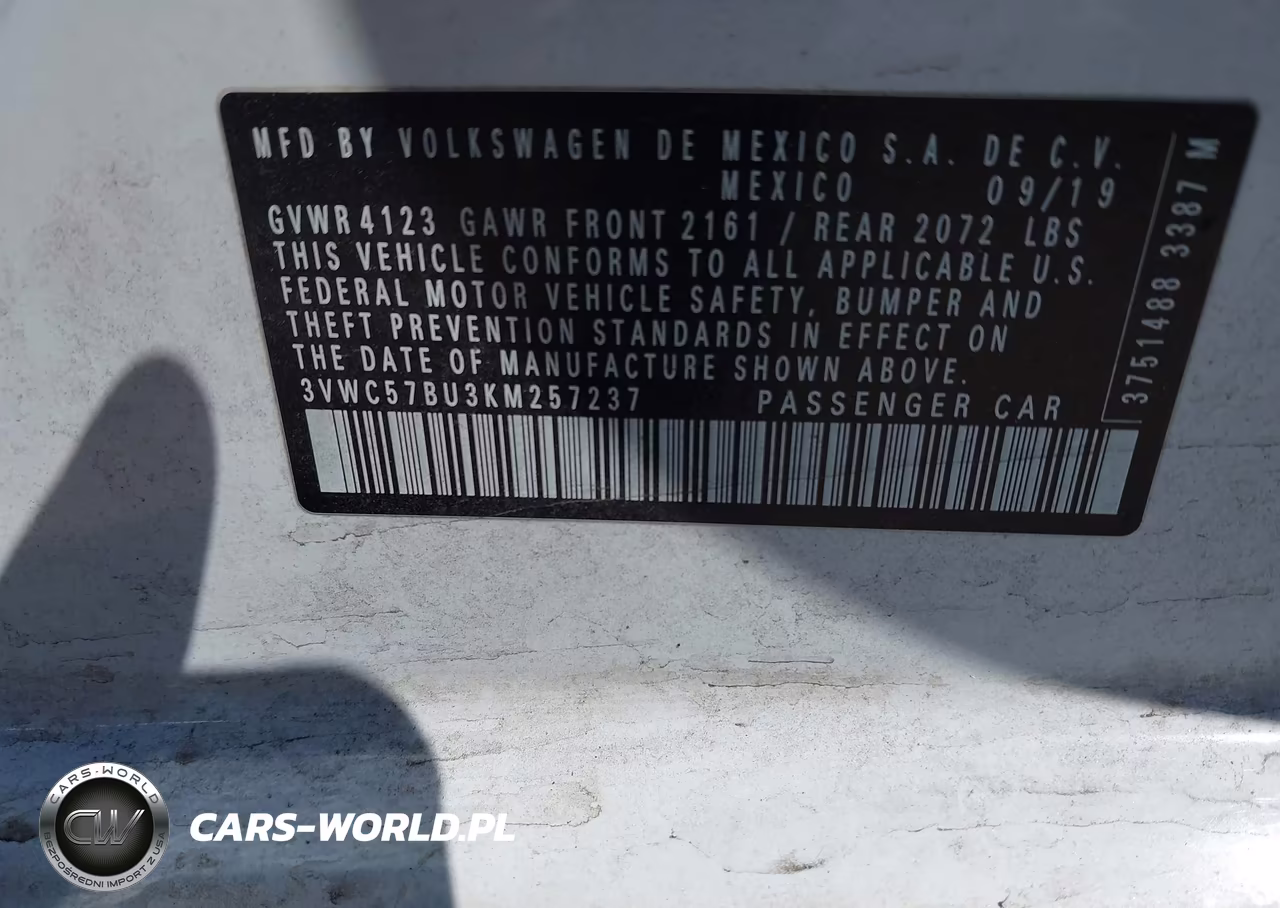 2019 Volkswagen Jetta 1.4T R-Line-1.4T S-1.4T Se VIN:3VWC57BU3KM257237 - 9